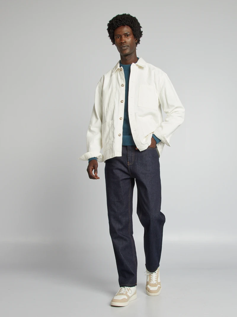 regular velvet overshirt